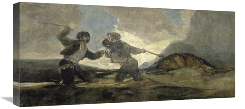 Global Gallery GCS-281963-30-142 30 in. Fight with Cudgels Art Print -