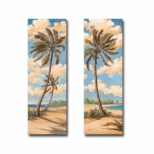 Artistic Home Gallery 1236Y743GG Palm Breeze I & II by Paul Brent Prem