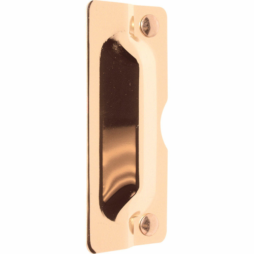 Prime-Line Products-Slide U 9502 3 in. 7 in. Latch Guard - Brass