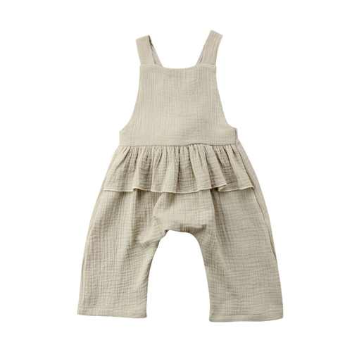 Newborn Baby Girls Summer Ruffle Sleeveless Romper