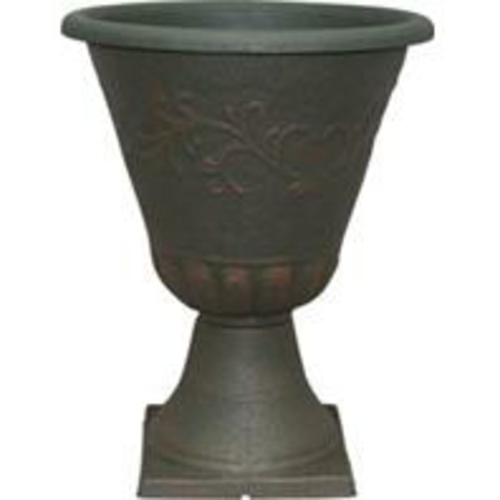 Southern Patio 077044 16 in. Cmx Sherwood Collection Sonoma Urn Rust