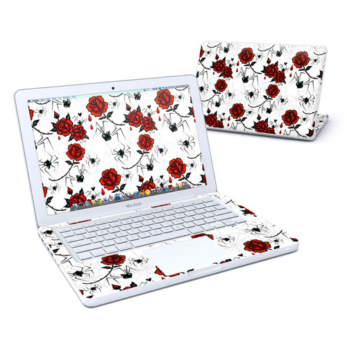 DecalGirl MB13-BLKWIDOWS Apple MacBook 13 in. Skin - Black Widows