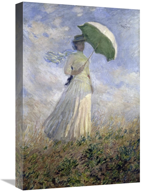 Global Gallery GCS-278751-22-142 22 in. Woman with a Parasol Turned to