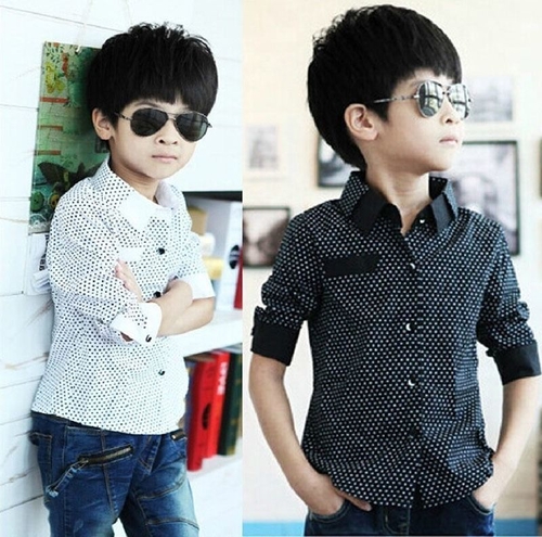 Boys Formal Plain Long Sleeved Shirt Baby boy