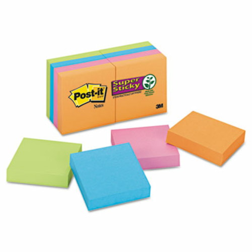 Sticky note Notes Super Sticky 622-8SSAN Pads in Electric Glow Colors 