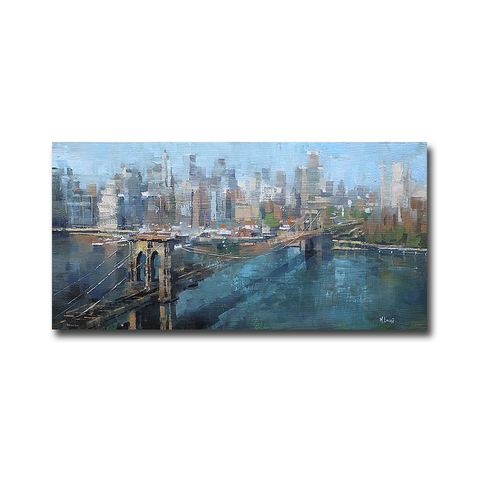 Artistic Home Gallery 1224H473IG Brooklyn Bridge by Mark Lague Premium