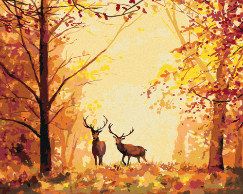 Paint by Numbers - DEER IN THE FOREST