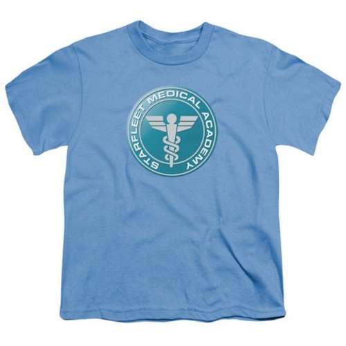 Trevco Star Trek-Medical - Short Sleeve Youth 18-1 Tee - Carolina Blue