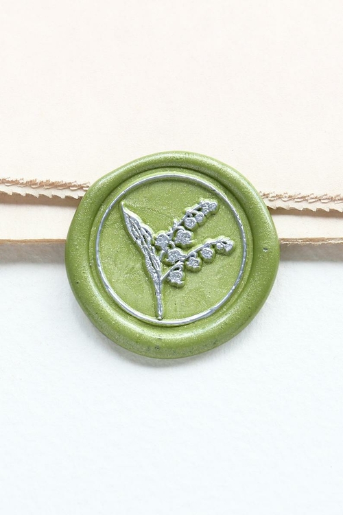 Lily of the valley Wax Seal Stamp /flower Wax seal Stamp kit