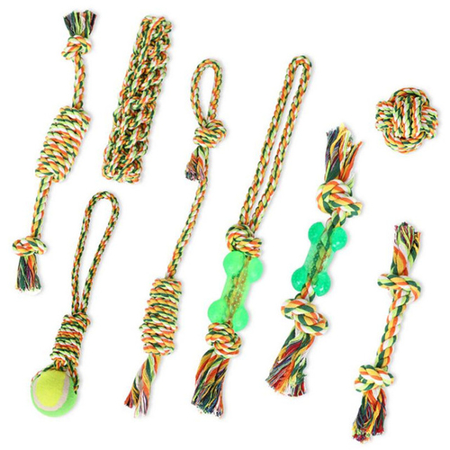 Color Weave Rope Ball Pet Dog Chewing Toy Doggy