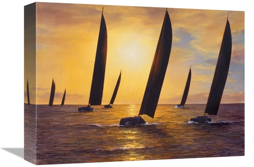 Global Gallery GCS-36047-1216-142 12 x 16 in. Into the Sunset Art Prin