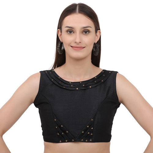 Solid Crop Top For Women And Girls Black