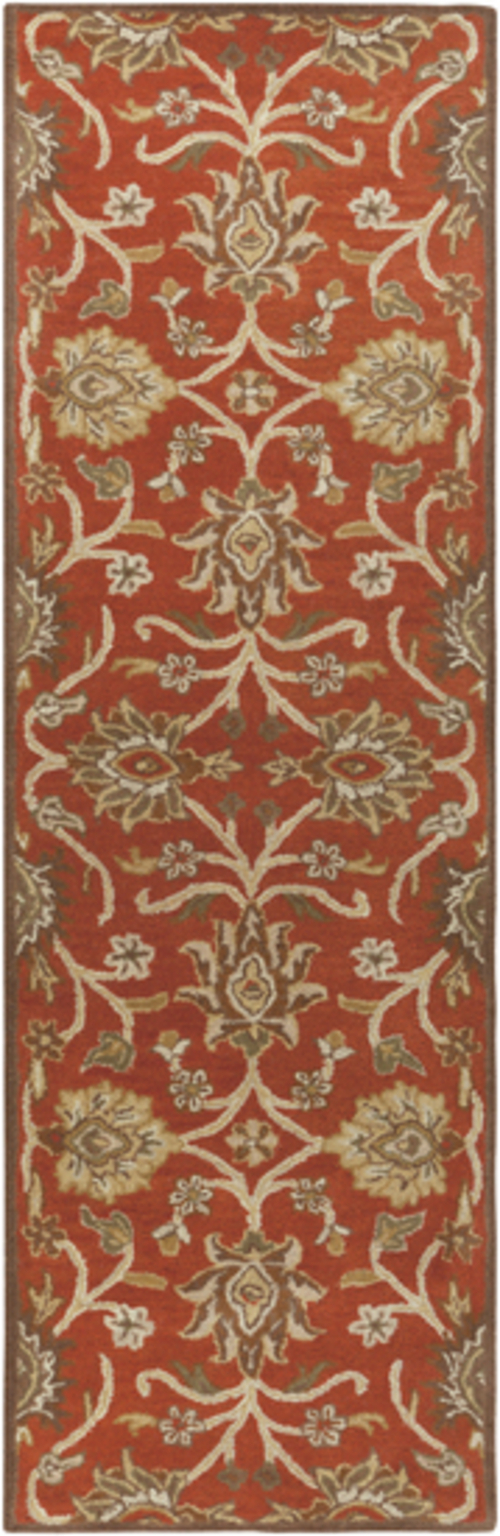 Surya Rug CAE1062-268 2 ft. 6 in. x 8 ft. Runner Brown and Beige Hand