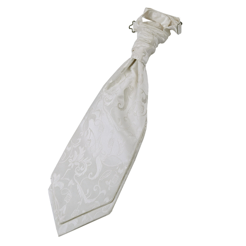Passion Pre-Tied Ruche Cravat - Ivory