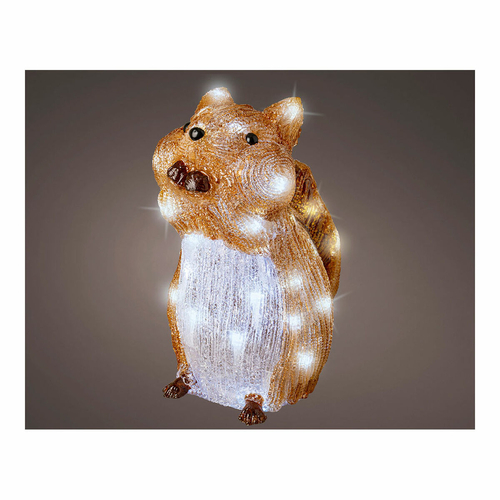 Decorative Figure Acrylic LED Light Squirrel (15 x 27,5 x 26 cm)