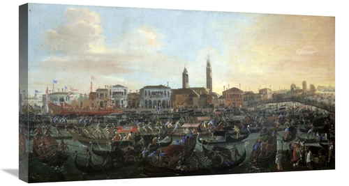 Global Gallery GCS-277947-30-142 30 in. Boats in Murano Art Print - Jo