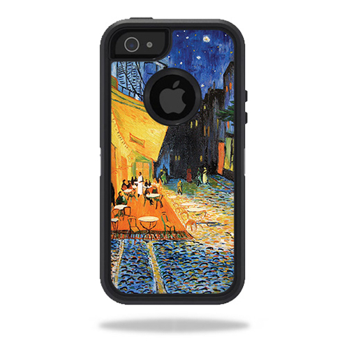 MightySkins OTDIP5-Cafe Terrace At Night Skin for Otterbox Defender iP