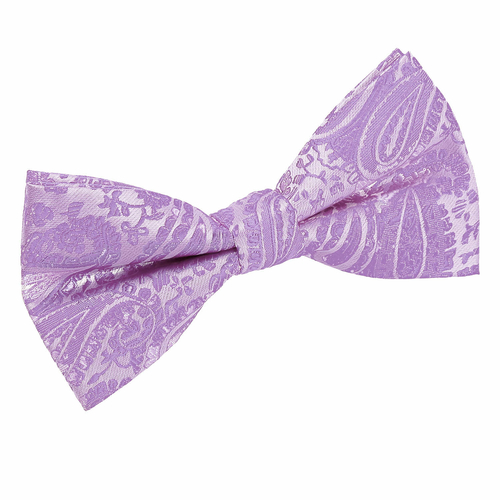 Paisley Pre-Tied Bow Tie - Lilac