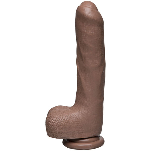 The D - Uncut D - 9 Inch With Balls - Firmskyn -  Caramel