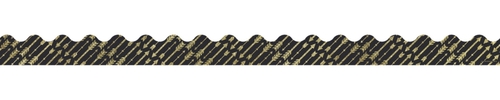 3 ft. x 2.25 in. Scalloped Borders, Gold Glitter Arrows - 13 Strip
