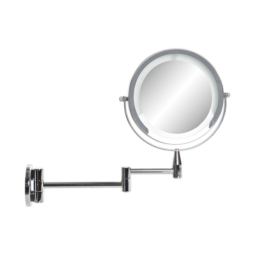 Magnifying Mirror with LED DKD Home Decor 38 x 4 x 27 cm Silver Metal