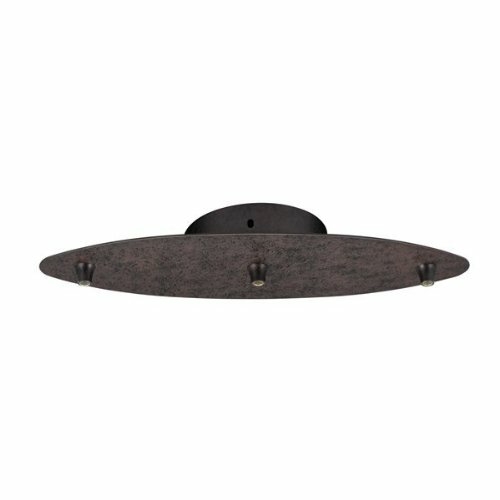 Cal Lighting CP-3L-LOW-RU Low Voltage 3 Light Canopy - Rust
