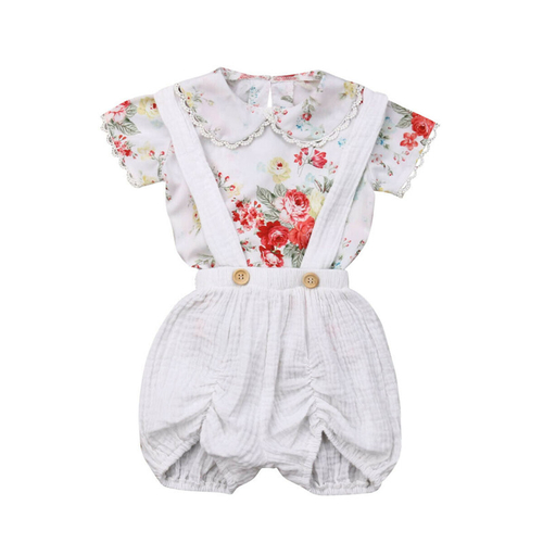 US Stock Toddler Baby Girls Summer Floral Clothes