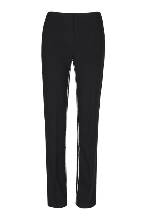 Tahari Mid Waist Solid Crepe Pants