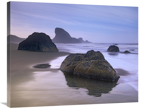 Global Gallery GCS-396358-2835-142 28 x 35 in. Sea Stack & Boulders at