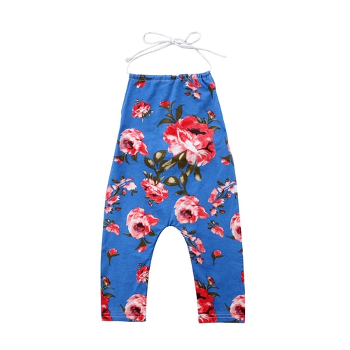 Newborn Baby Kids Girls Flower Romper