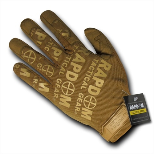 RapDom T24-PL-COY-03 Lightweight Mechanic Glove - Coyote, Large