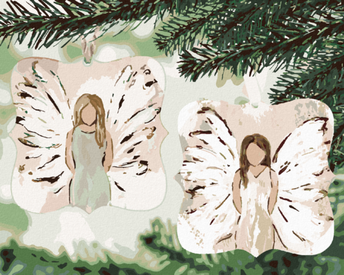 Paint by Numbers - ANGELS ON THE TREE (HALEY BUSH)