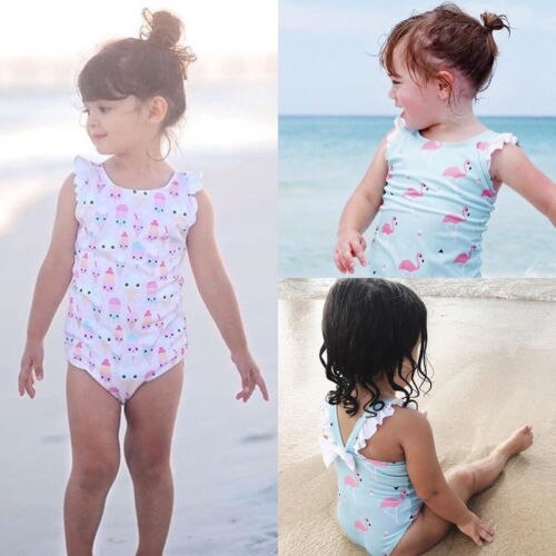 Kids Baby Girls Floral Bowknot Backless