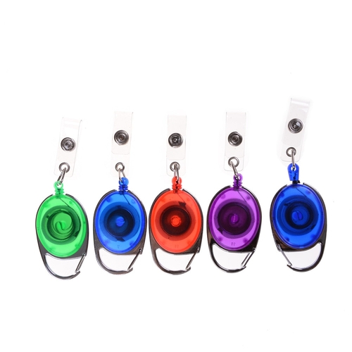 1PcMini Casual Badge Reel Retractable Key Ring ID