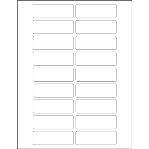 Tape Logic LL116 3 x 1 in. White Rectangle Laser Labels - Pack of 1800