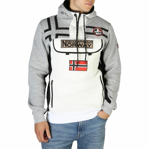 Grey Geographical Norway Fitakol_man_lightgrey_white