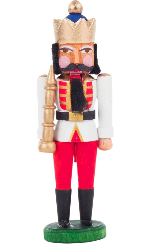 Alexander Taron 074-035-4 Dregeno Mini Nutcracker - King, Red & Wh