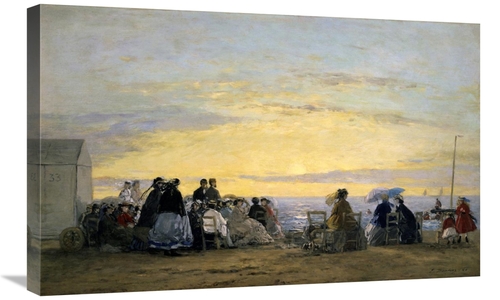 Global Gallery GCS-281758-30-142 30 in. On the Beach, Sunset Art P