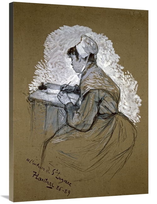 Global Gallery GCS-278193-40-142 40 in. The Authoress of St. Lazare Ar