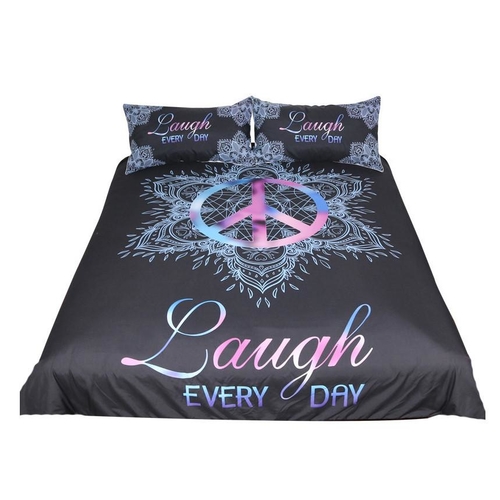 Peace Symbol Bedding Set Lotus Romantic Duvet