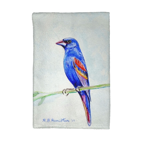 Betsy Drake KT825 Blue Grosebeak Kitchen Towel