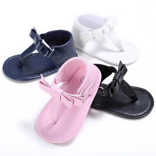 Lovable Baby Summer Flip-flops Bowknot Shoes