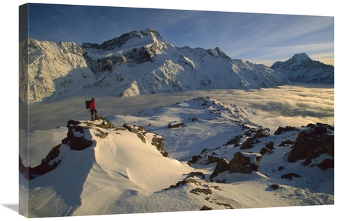 Global Gallery GCS-453454-2030-142 20 x 30 in. Mt Sefton Climber Above