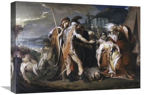 Global Gallery GCS-276671-22-142 22 in. King Lear Weeping Over the Bod