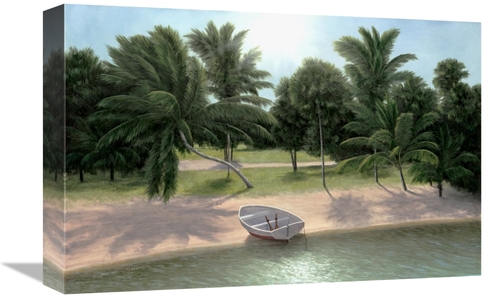 Global Gallery GCS-138448-1218-142 12 x 18 in. Lakeside Palms Art Prin