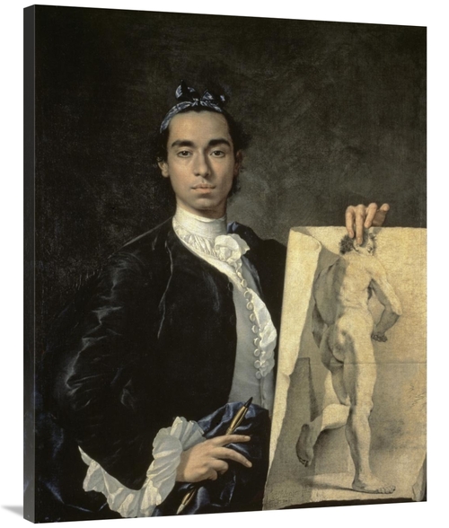 Global Gallery GCS-278544-40-142 40 in. Portrait of the Artist Holding