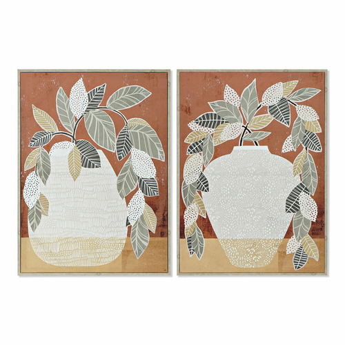 Painting DKD Home Decor 52 x 2,7 x 72 cm Vase Traditional (2 Units)