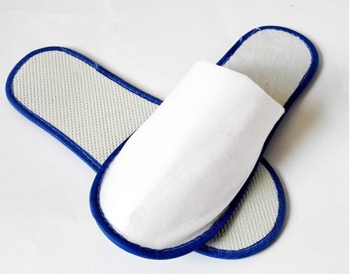 50 pairs/bag White blue color Disposable slippers