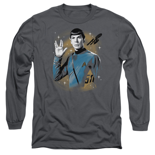 Trevco CBS1756-AL-4 Star Trek & Space Prosper Long Sleeve Adult Cotton