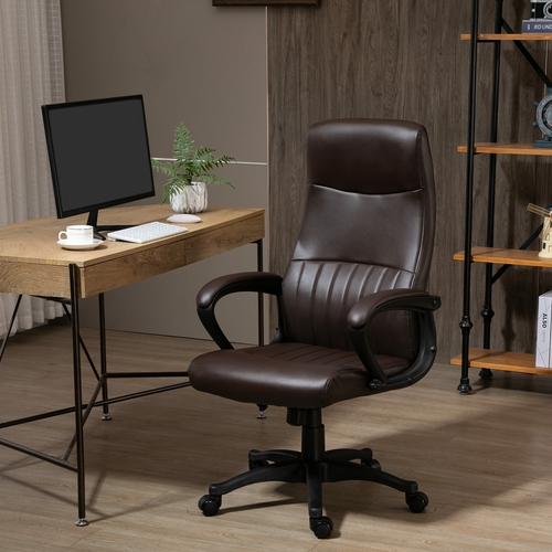 Vinsetto High Back Office Chair Swivel Executive PVC Leather Ergonomic